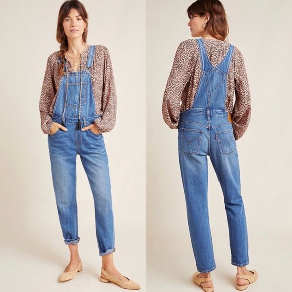 Levi's Denim - NWT Levi’s Anthropologie 501 Tapered Overalls S